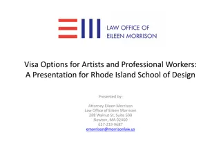 Visa Options for Artists and Professional Workers