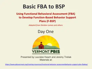 Developing Function-Based Behavior Support Plans