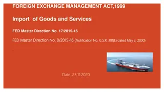 Import Regulations under Foreign Exchange Management Act