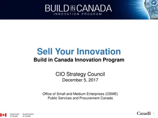 Innovative Procurement Program for Canadian Businesses