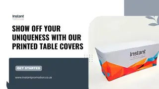 Express Your Style with Custom Printed Table Covers