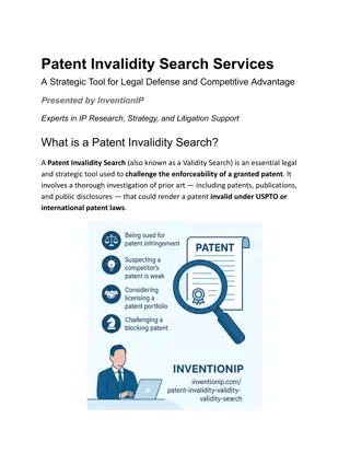 Patent Invalidity Search Services by InventionIP