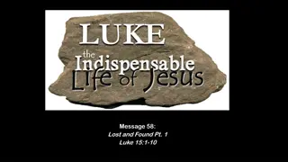 Lost and Found: Lessons from Luke 15