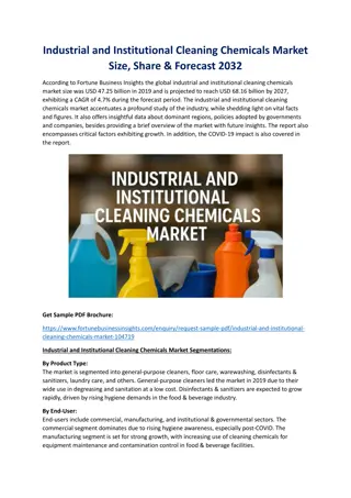 Industrial and Institutional Cleaning Chemicals Market Size, Forecast 2032