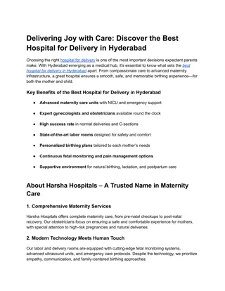 Delivering Joy with Care_ Discover the Best Hospital for Delivery in Hyderabad