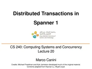Understanding Distributed Transactions in Spanner