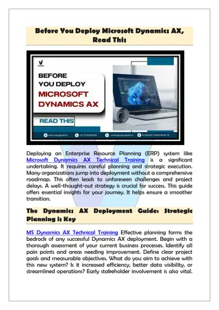 Top Microsoft Dynamics AX Technical Training  D365 - Visualpath