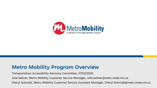 Metro Mobility Program Performance Metrics 2025