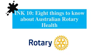 Australian Rotary Health: Eight Key Insights