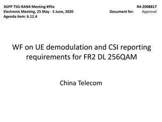 PDSCH Demodulation Parameters Overview