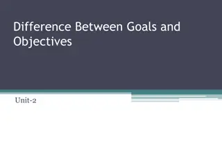 Understanding the Distinction Between Goals and Objectives in Business