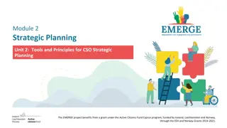 Tools and Principles for CSO Strategic Planning