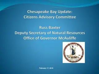Chesapeake Bay Program Updates and Budget Allocations