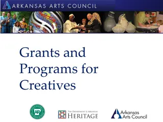 Funding and Support Programs for Arkansas Arts Council
