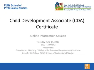 CDA Program at CUNY School of Professional Studies