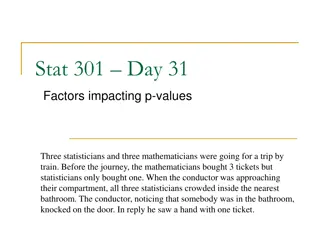 Factors Impacting P-Values in Statistical Analysis