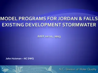 Model Programs for Jordan Falls Development Stormwater