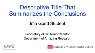 Conclusions & Future Directions in Research