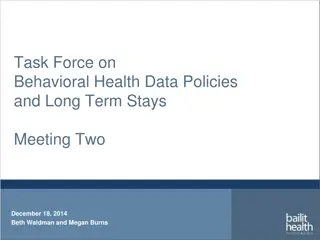 Understanding Behavioral Health Data Policies and Long-Term Stays