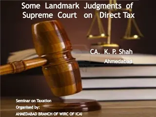 Understanding the Binding Force of Supreme Court Judgments on Direct Tax