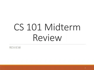 CS 101 Midterm Review Questions