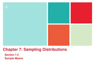 Understanding Sampling Distributions and Sample Means