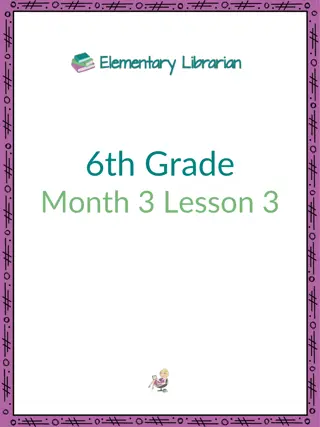Gather and Present Information Using Charts in 6th Grade Lesson