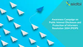 Public Interest Disclosure and Protection of Informers Resolution 2004 (PIDPI) Guidelines