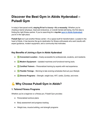 Discover the Best Gym in Abids Hyderabad – Pulse8 Gym