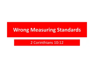 Avoiding Wrong Measuring Standards in Building Spiritual Foundations