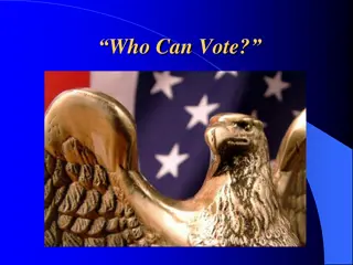 Importance of Voting and Voter Registration