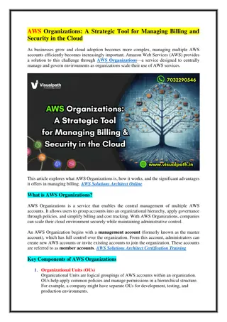 AWS Solutions Architect Training  AWS Certification Course Online