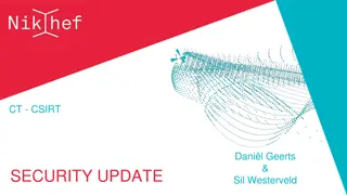 Keep Nikhef Secure with CSIRT Updates