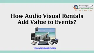 How Audio Visual Rentals Add Value to Events?