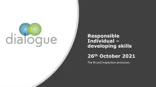 Developing Skills in the Role of a Responsible Individual