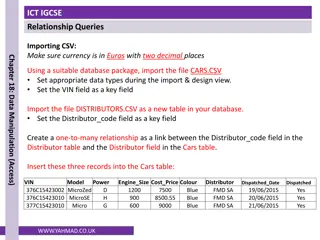 Data Manipulation in Database System