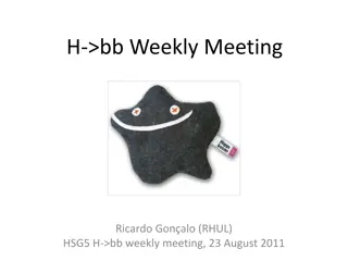 Weekly Meeting Updates - August 23, 2011