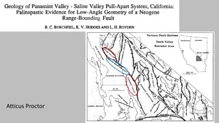 Geologic Interpretation of Panamint and Saline Valleys