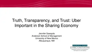 Importance of Truth, Transparency, and Trust in the Sharing Economy