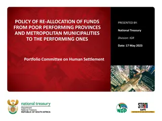 Policy of Fund Reallocation for Effective Service Delivery