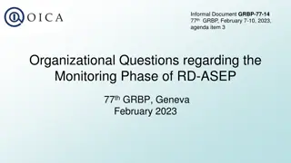 Monitoring Phase of RD-ASEP Agenda