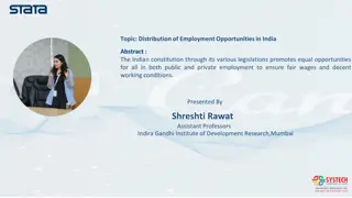 Distribution of Employment Opportunities in India: Promoting Equal Access to Fair Work