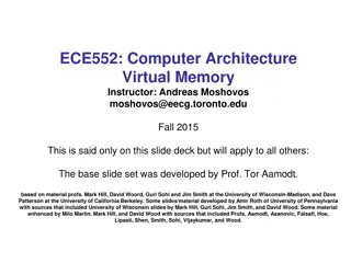 Computer Architecture Virtual Memory Overview