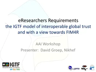 Requirements for Global Trust and Interoperability in eResearch