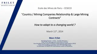 Legal and Contractual Development of Mining Projects