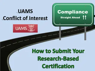 Research-Based Certification Submission Process