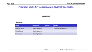 Practical Multi-AP Coordination Scenarios 2025