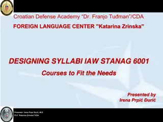 Croatian Defense Academy - Language Training Initiatives