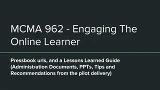 Engaging Online Learner Resources & Lessons