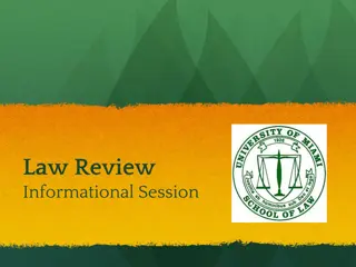 Law Review Informational Session at Miami Law